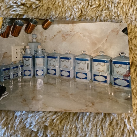 Czech Canister Set Lusterware - Vintage
